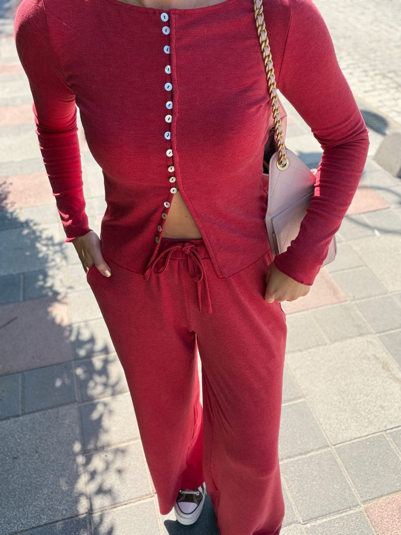 Pantalon en maille Lisa à cordon