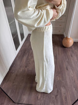 Pantalon en velours taille élastique