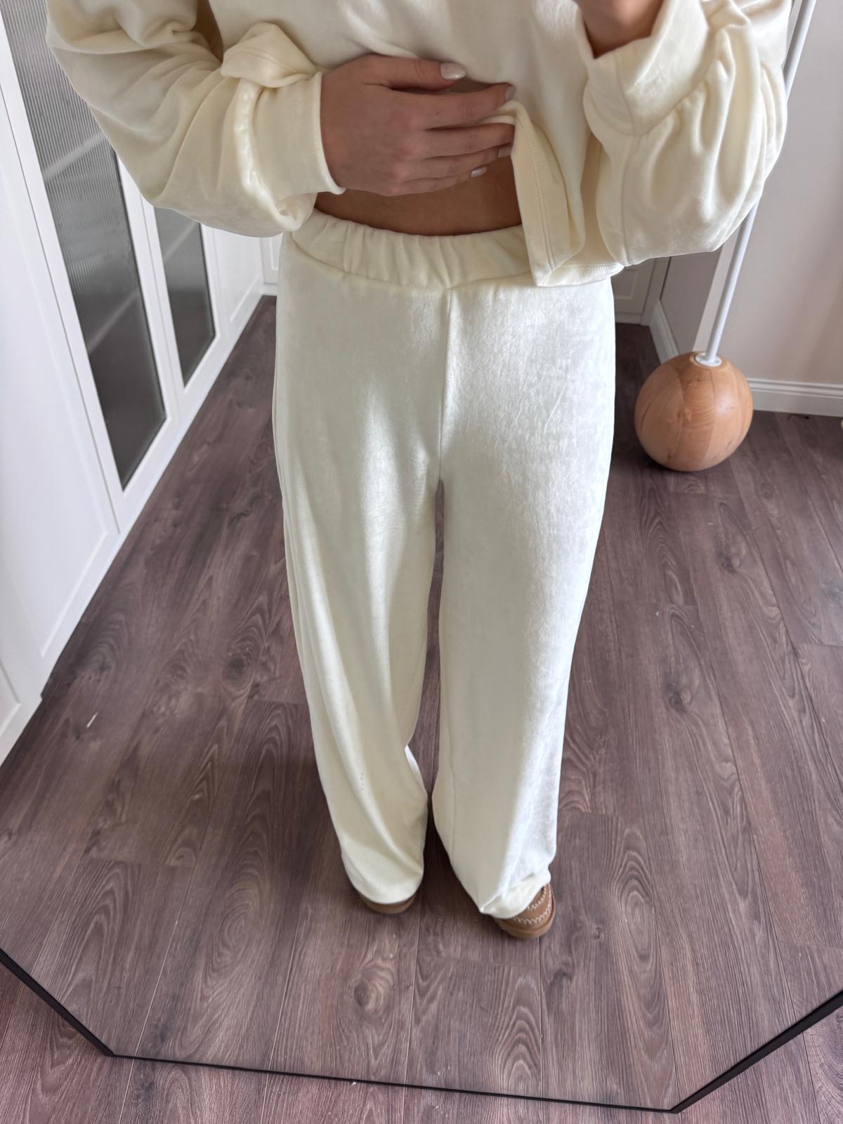 Pantalon en velours taille élastique