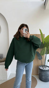 Hoodie Oversize 100% Coton vert