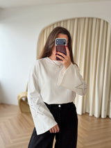 Sweat à étoiles cloutées