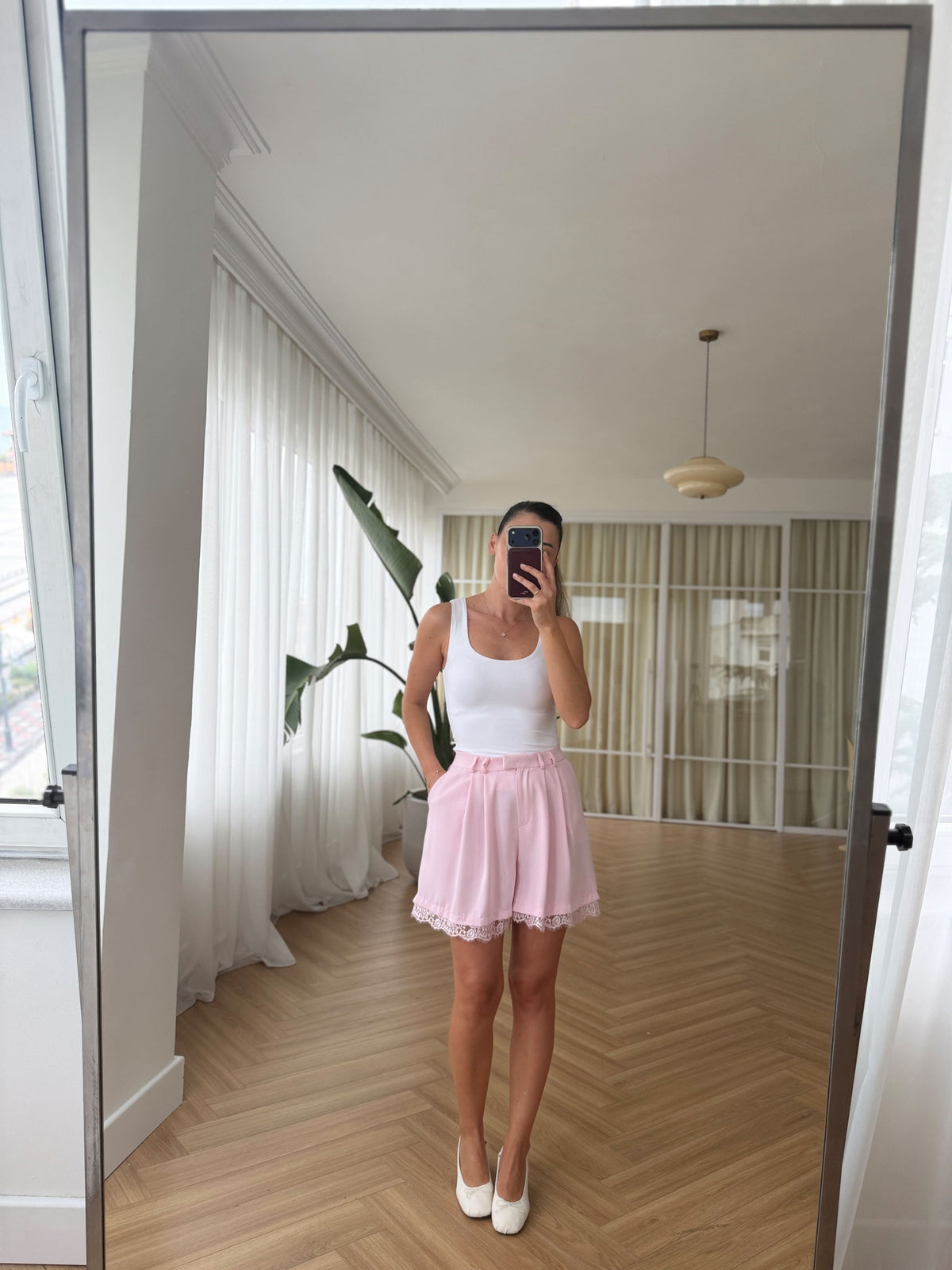 Short à dentelle