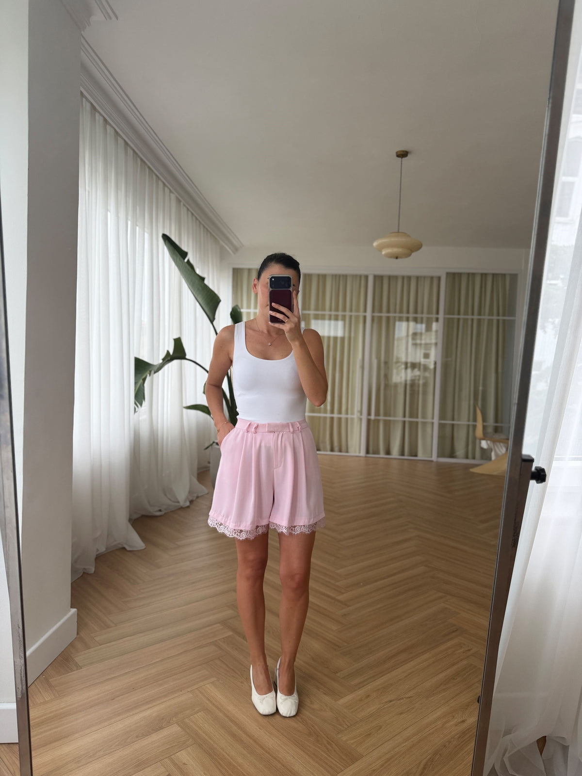 Short à dentelle