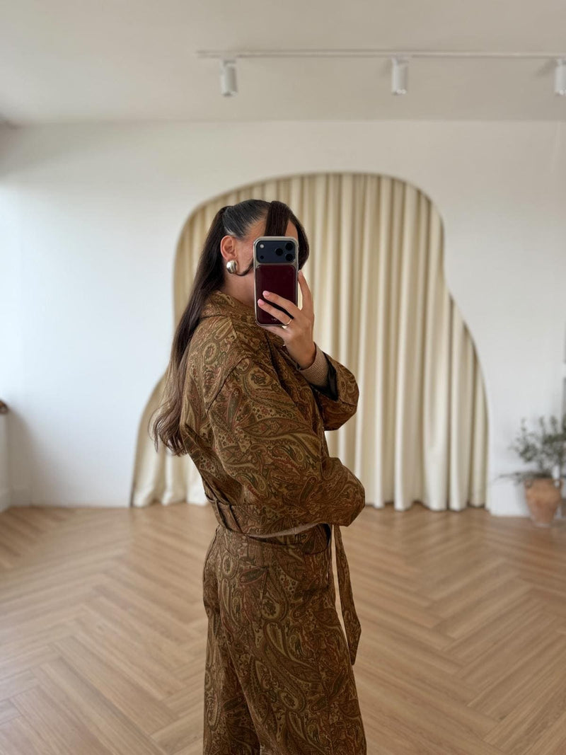 Veste à motif cachemire