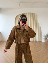 Veste à motif cachemire