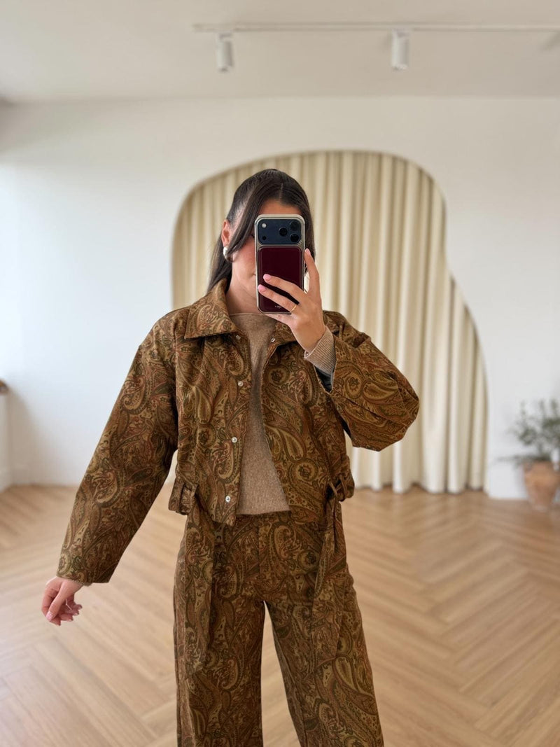 Veste à motif cachemire