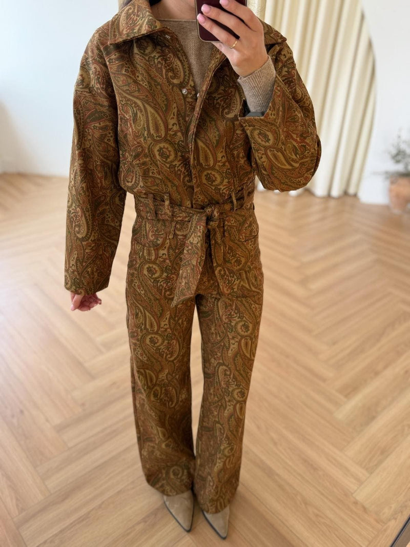 Veste à motif cachemire