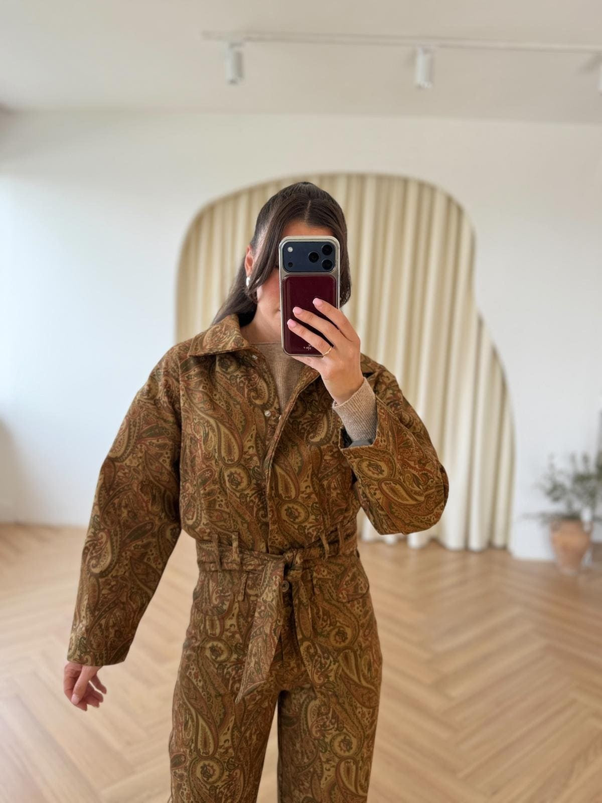 Veste à motif cachemire
