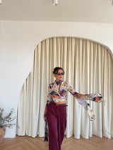 Blouse à motif cachemire