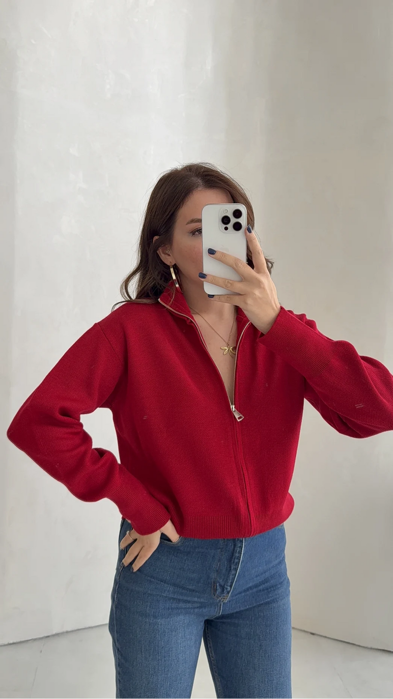 Cardigan Scarlett à double zip