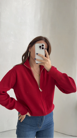 Cardigan Scarlett à double zip