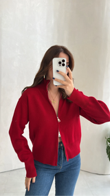 Cardigan Scarlett à double zip