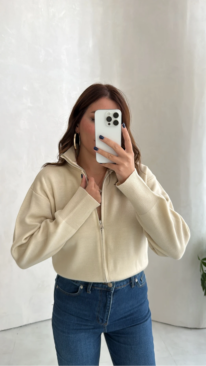 Cardigan Scarlett à double zip