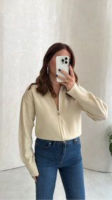 Cardigan Scarlett à double zip