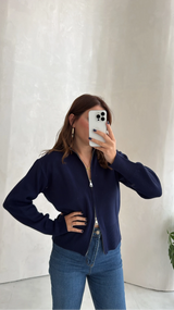 Cardigan Scarlett à double zip