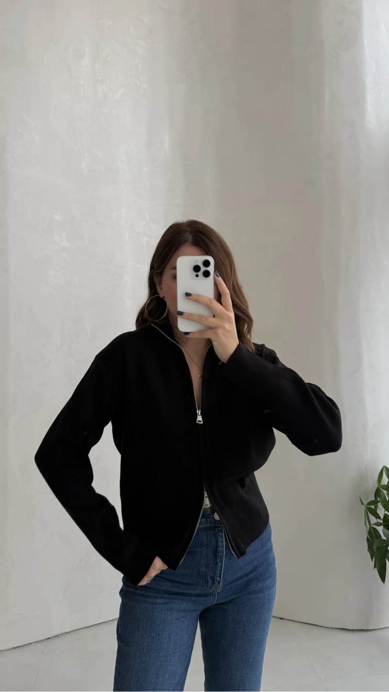 Cardigan Scarlett à double zip