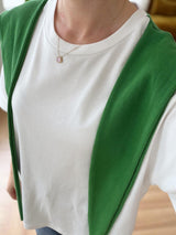 T-shirt à détail foulard