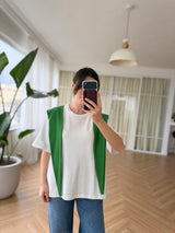 T-shirt à détail foulard